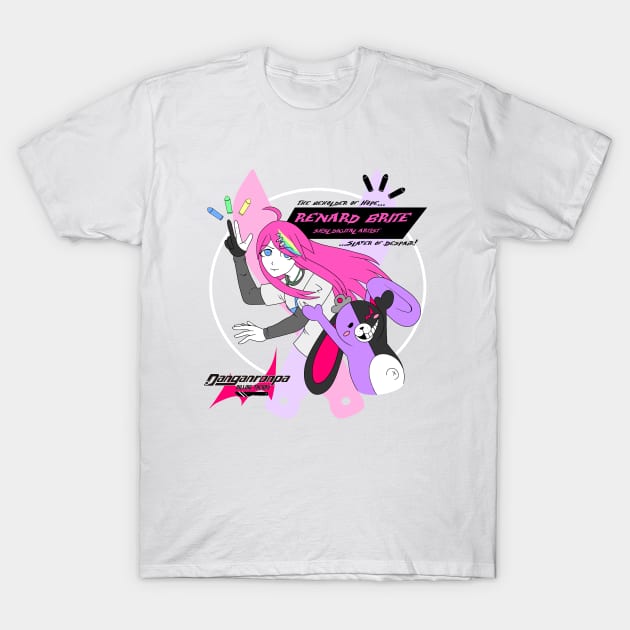 Danganronpa: Killing Theory Renard Brite & Monokora T-Shirt by Yatsuzaki's sexy stuff